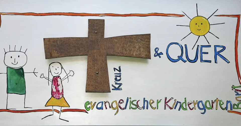 Kinderzeichnung für evangelische Kita in Barlt